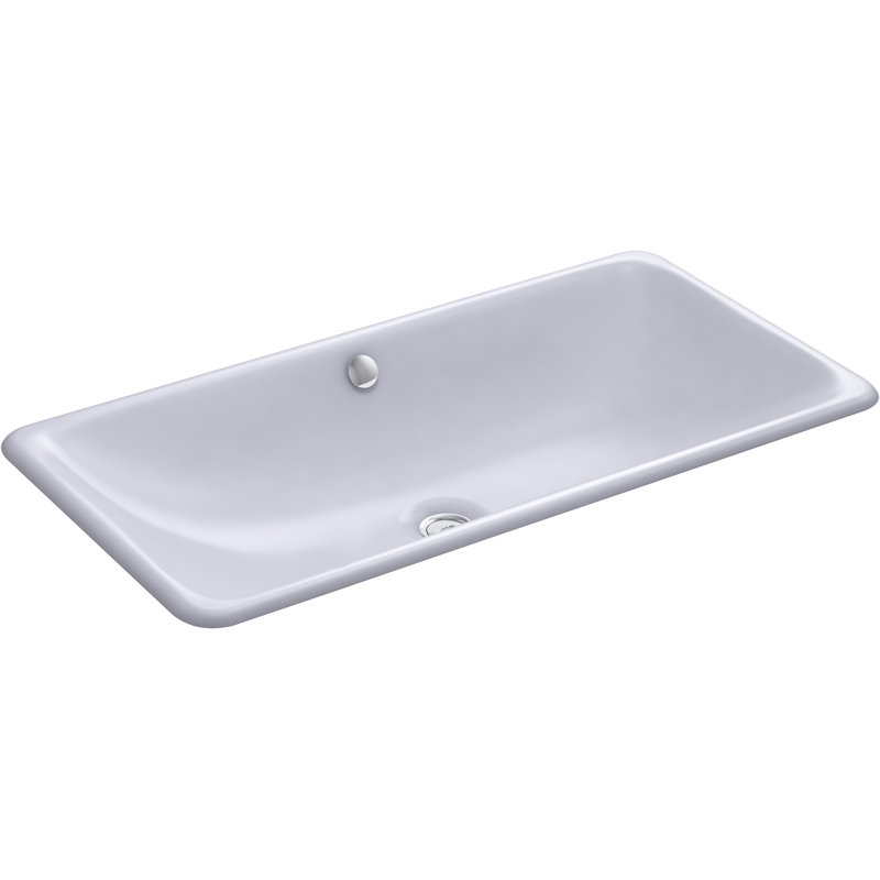 Kohler Iron Plains Trough Rectangle Dropin/undermount Bathroom Sink